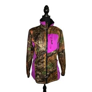 Trail Crest Women’s Camo and Purple Jacket, Large, Pre-owned